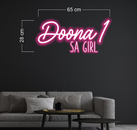 Doona 1 SA GIRL  | LED Neon Sign