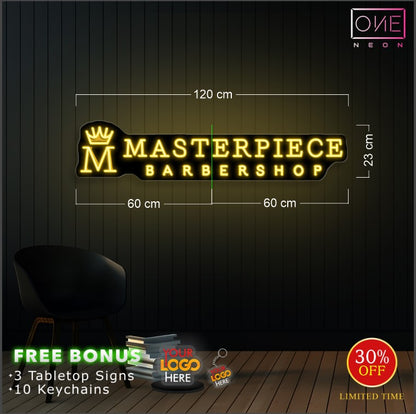 Masterpiece barbershop ( 3 signs) | LED Neon Sign