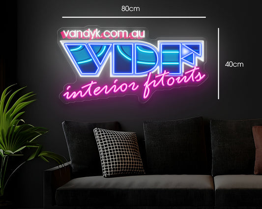 VDF intension fitouts | LED Neon Sign
