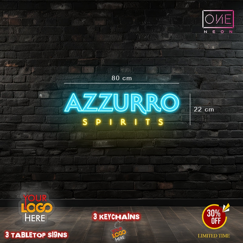 AZZURRO + FRANKLY | LED Neon Sign (2 SIGNS)