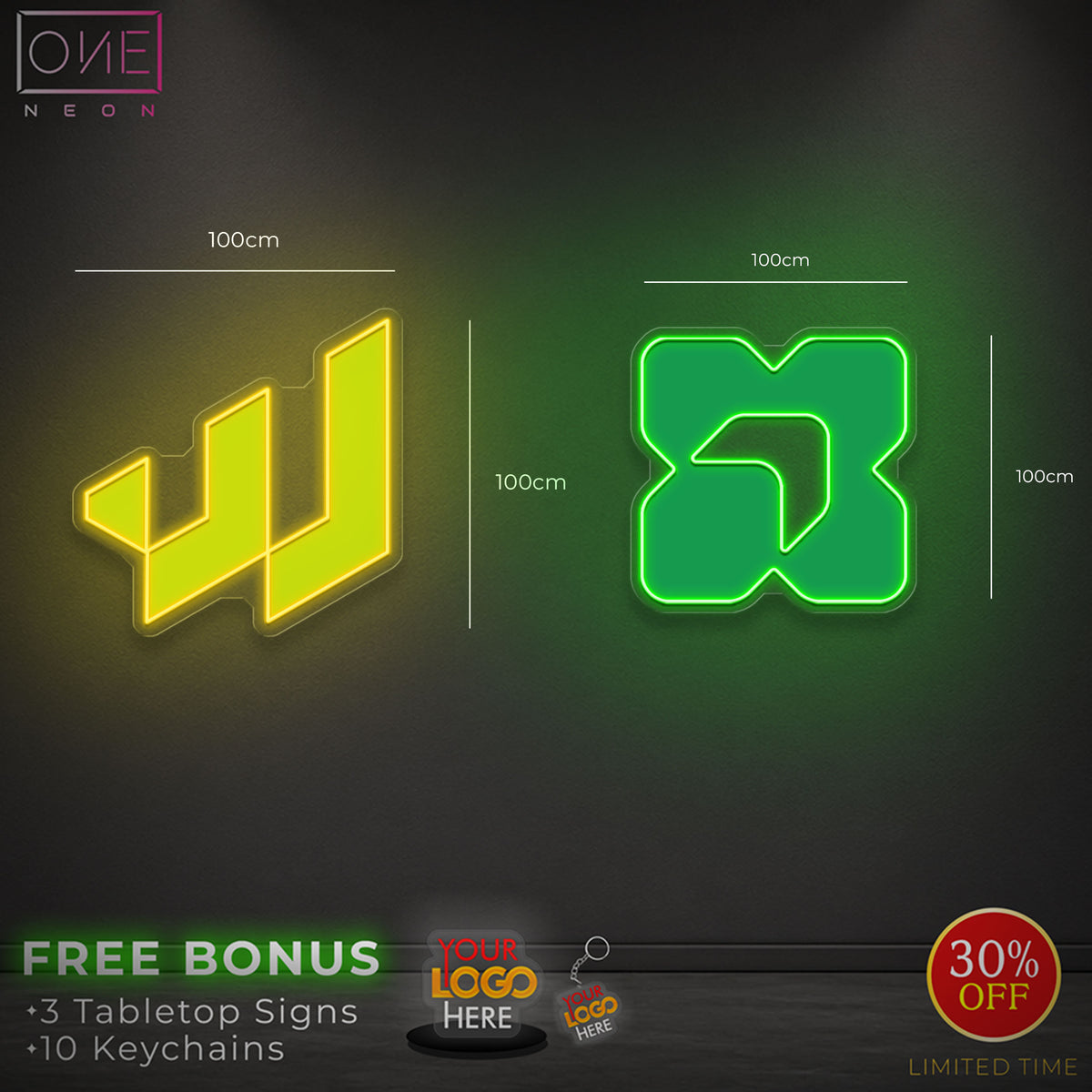 WealthApp+ SearchX (4 signs) | LED Neon Sign