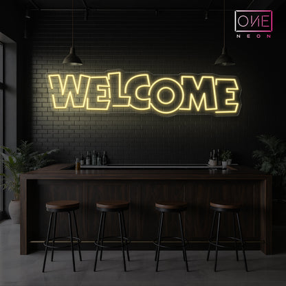 Welcome LED Neon Sign