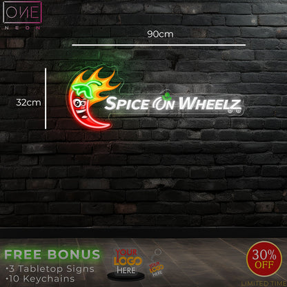 SPICE ON WHEELZ | LED Neon Sign