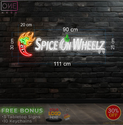 SPICE ON WHEELZ | LED Neon Sign