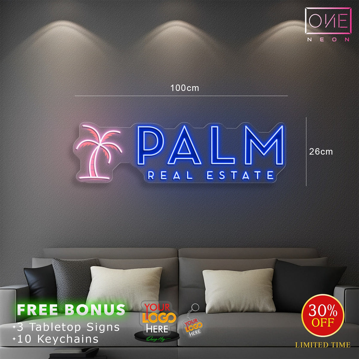 PALM REAL ESTATE | LED Neon Sign