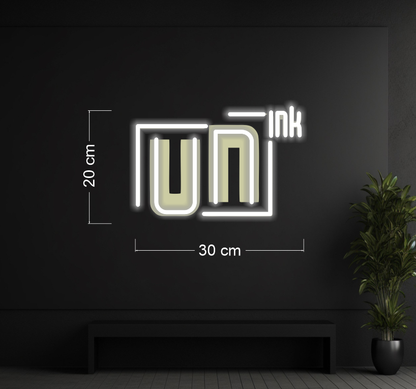 UNDER STAIRS INK + UN  | LED Neon Sign (2 SIGNS)