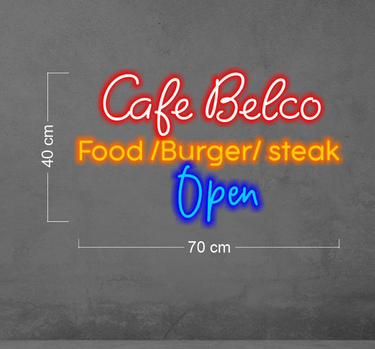 Cafe Belco| LED Neon Sign