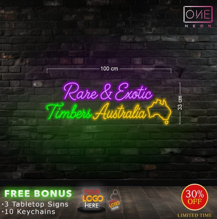 Rare & Exotic Timbers Australia | LED Neon Sign
