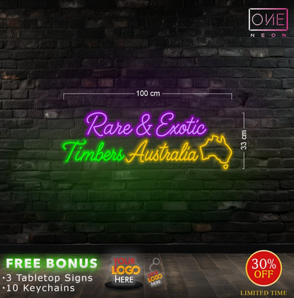 Rare & Exotic Timbers Australia | LED Neon Sign