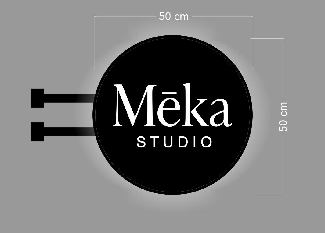 MEKA STUDIO (2 signs) | ILLUMINATED BLADE SIGN – ONE Neon™ Sign - Australia