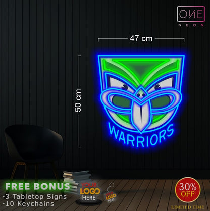 Warrior logo| LED Neon Sign