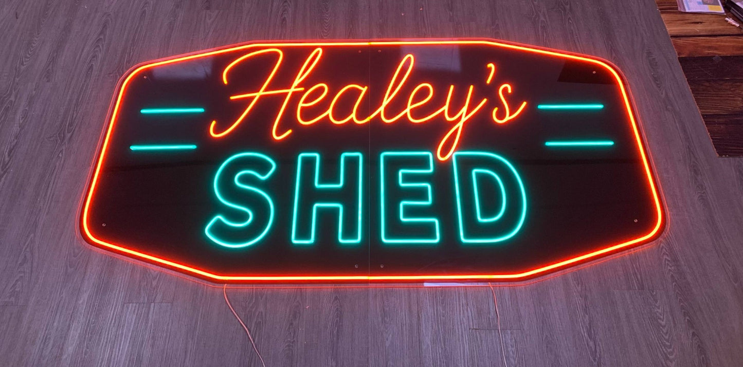 Healey's SHED| LED Neon Sign
