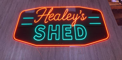 Healey's SHED| LED Neon Sign