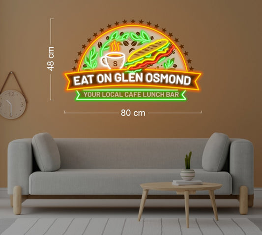 EAT ON GLEN OSMOND | LED Neon Sign