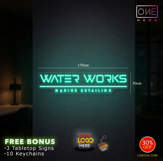 WATER WORK MARINE DETAILING | LED Neon Sign