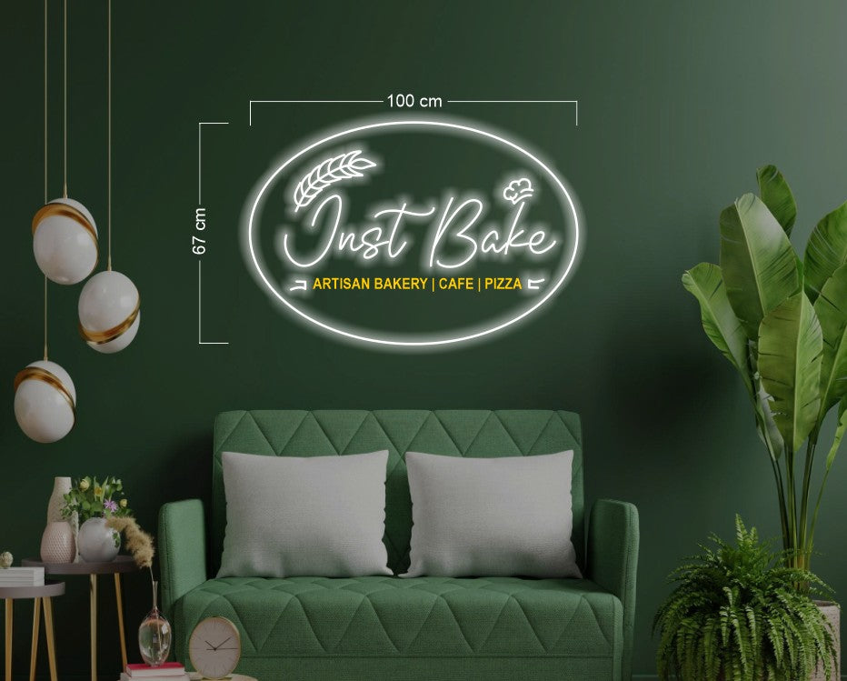 Just Bake ARTISAN Bakery Cafe Pizza | LED Neon Sign