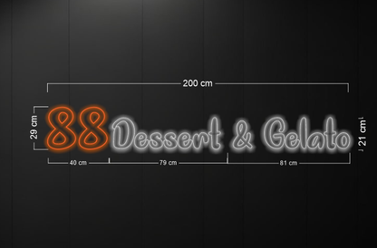 88 dessert & gelato | LED Neon Sign