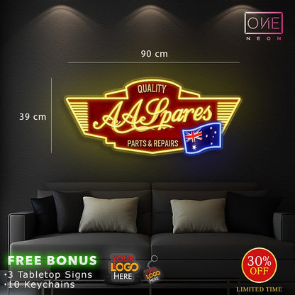Quality Aasparer logo | LED Neon Sign