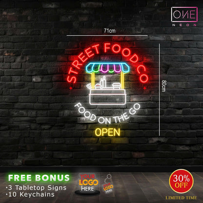 STREET FOOD CO | LED Neon Sign (waterproof)