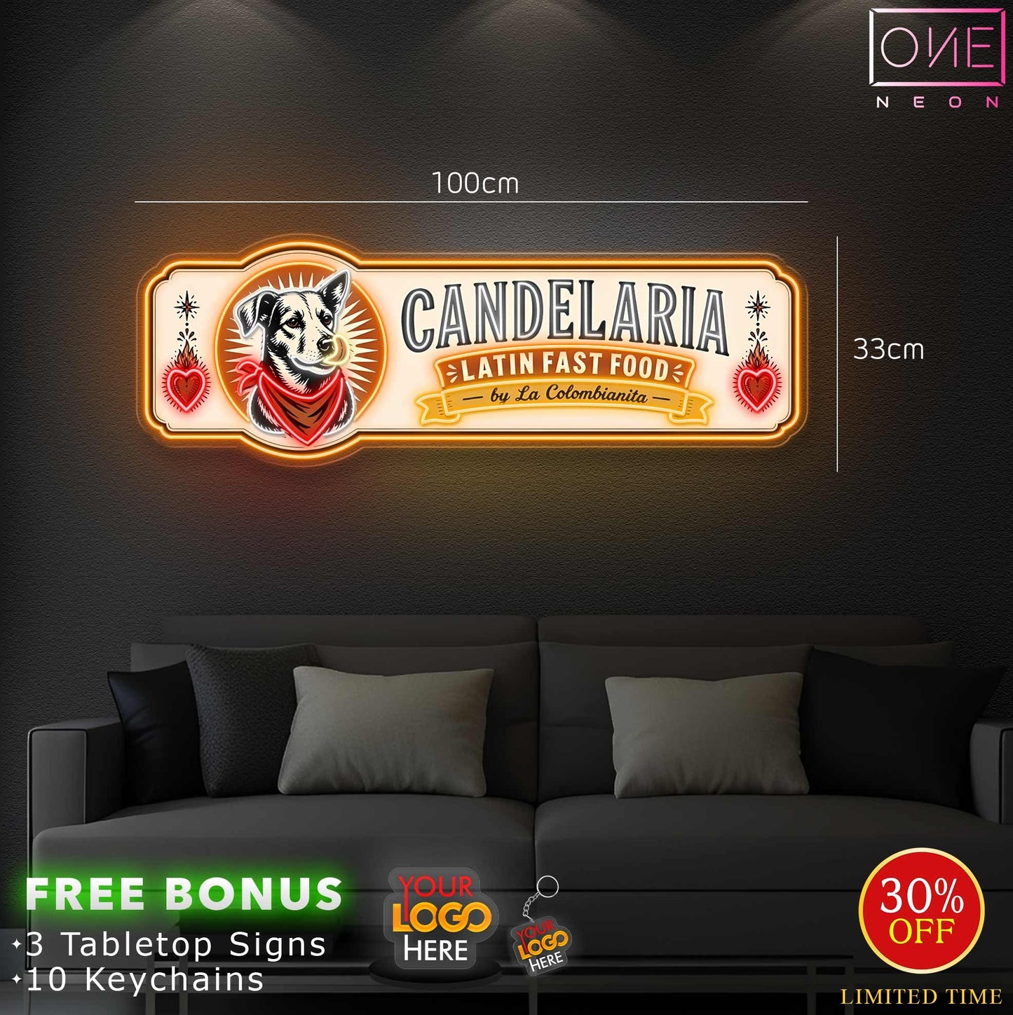 CANDELARIA | LED Neon Sign (waterproof)