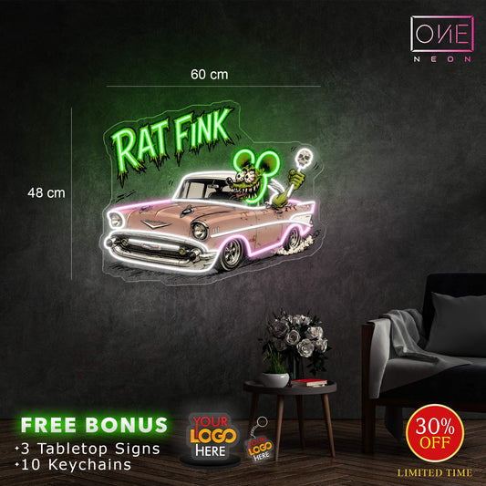 RAT FINK | LED Neon Sign