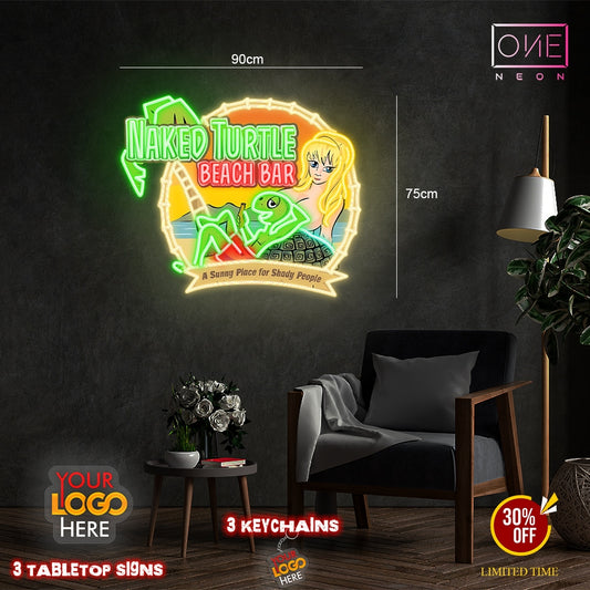 NAKED TURTLE | LED Neon Sign