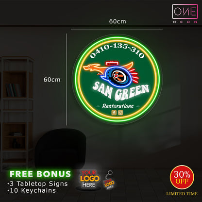 SAM GREEN RESTORATIONS | LED Neon Sign
