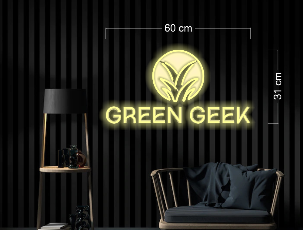 GREEN GEEK & COCKTAILS | LED Neon Sign (2 Waterproof signs)