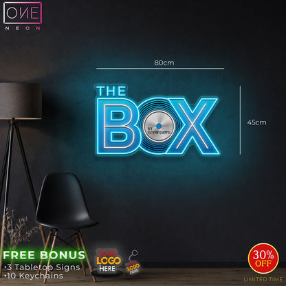 The Box | LED Neon Sign (pay additional cost)