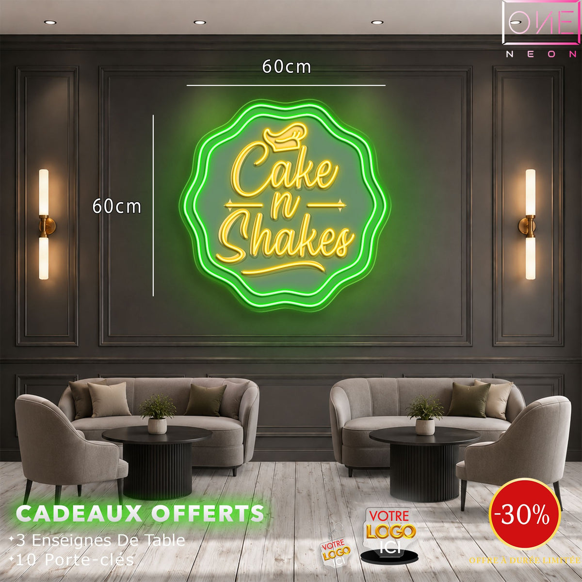 Cake n shakes | LED Neon Sign (2 signs)
