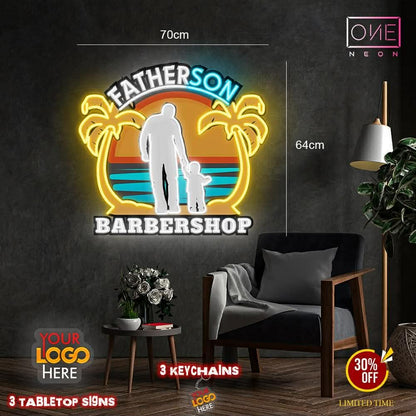 BARBERSHOP + COFFEE | LED Neon Sign ( 2 signs)