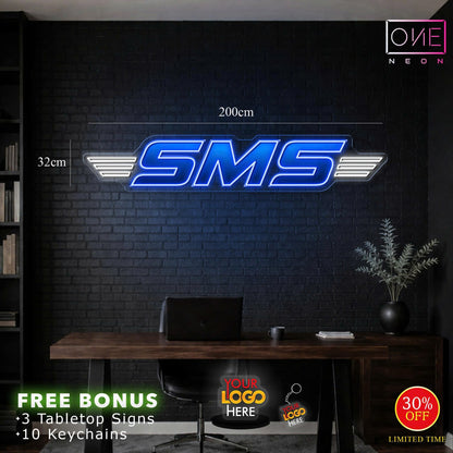 SMS logo | LED Neon Sign (waterproof)