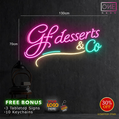 GF desserts & Co | LED Neon Sign (waterproof)
