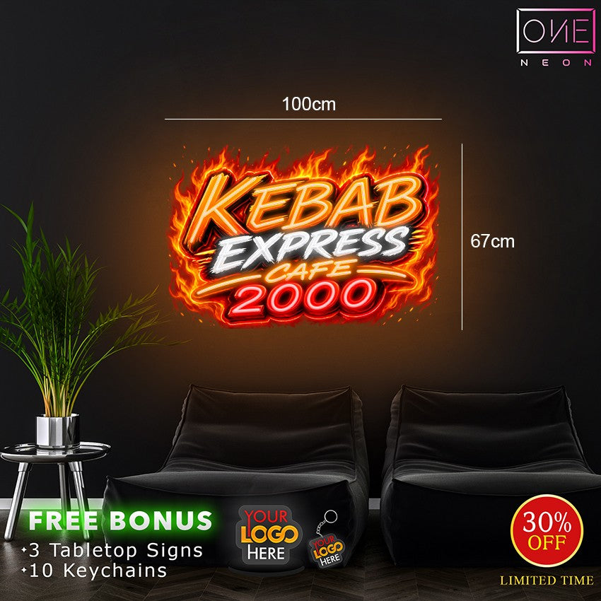 Kebab express cafe 2000| LED Neon Sign
