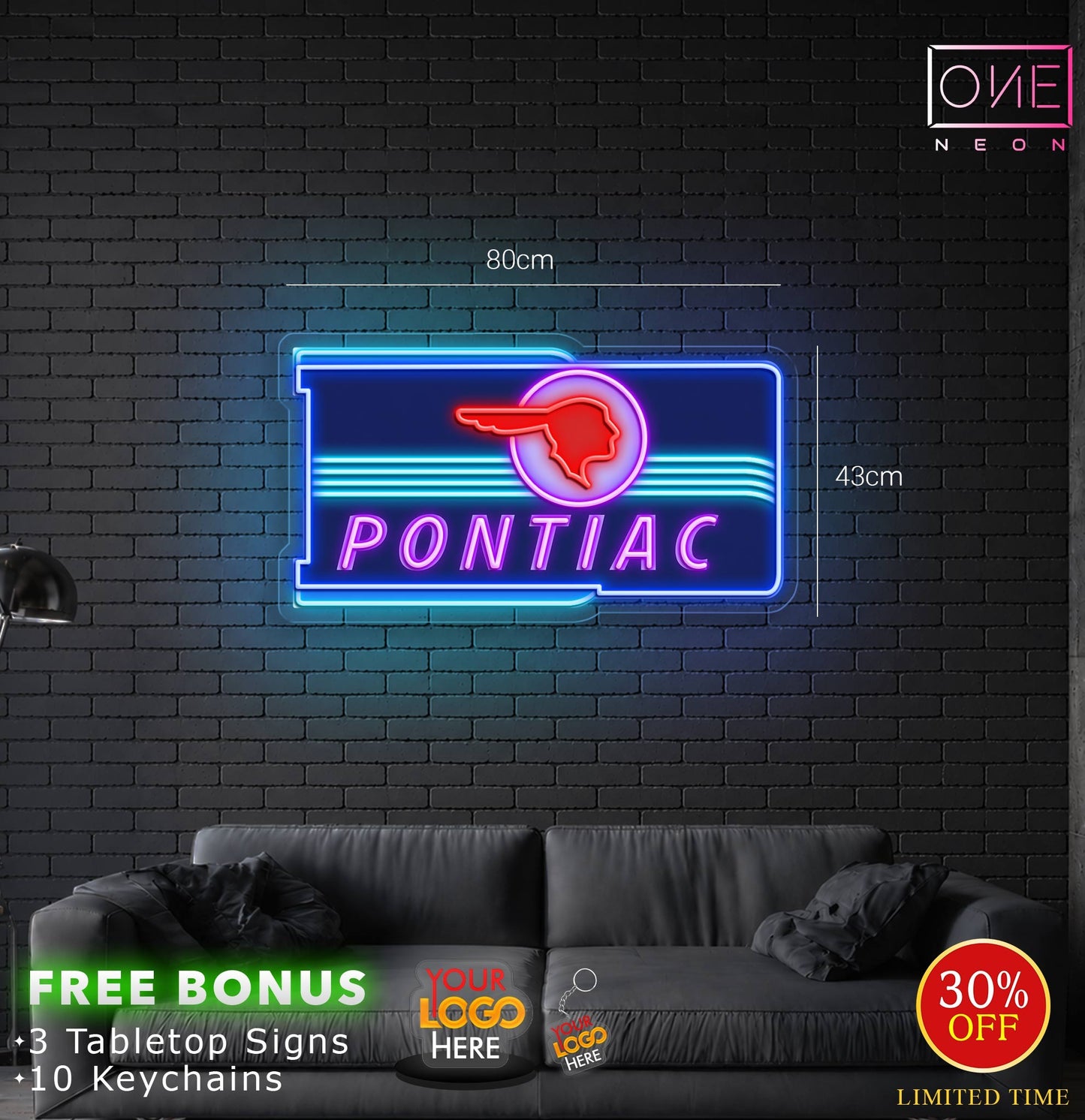 PONTIAC | LED Neon Sign