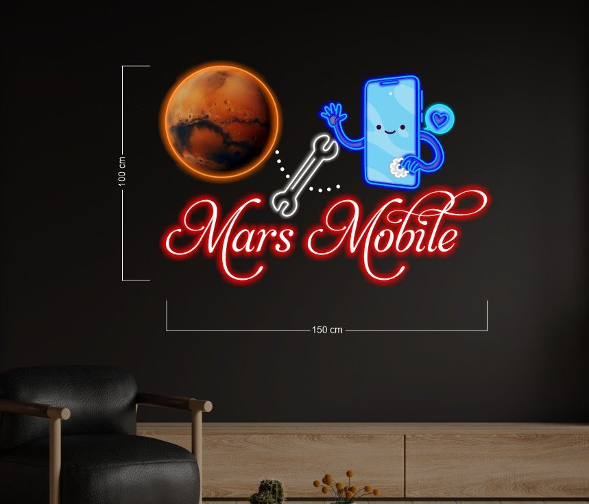 MARS MOBILE (2signs) | LED Neon Sign