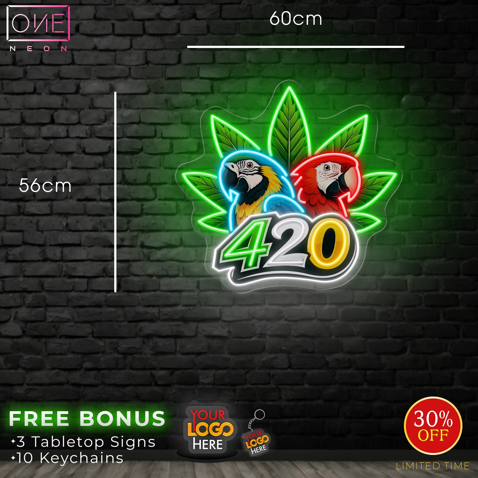 420 logo | LED Neon Sign – ONE Neon™ Sign - Australia