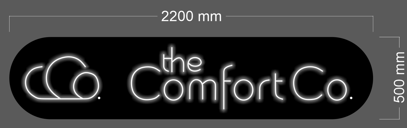 THE COMFORT CO | LED Neon Sign (3 signs)