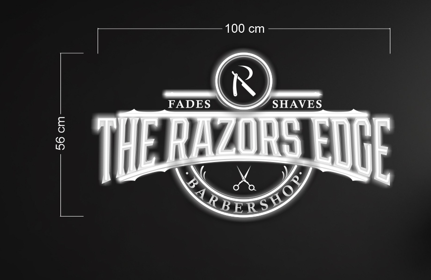 THE RAZORS EDGE | LED Neon Sign