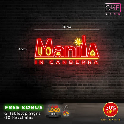 KAIN NA+ Manila in Canberra ( 2 signs) | LED Neon Sign