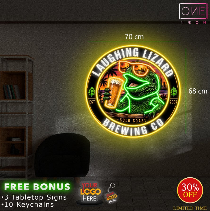 LAUGHING LIZARD BREWING CO | LED Neon Sign