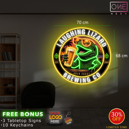 LAUGHING LIZARD BREWING CO | LED Neon Sign