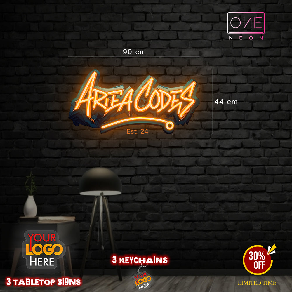 AREA CODES | LED Neon Sign