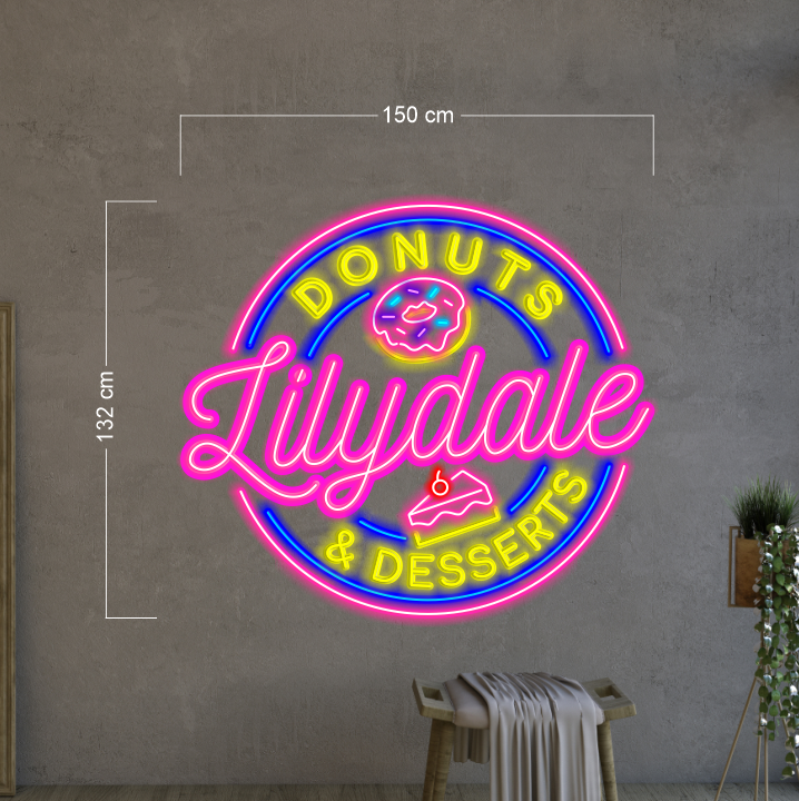 Enseigne au néon LED personnalisée pour entreprise 