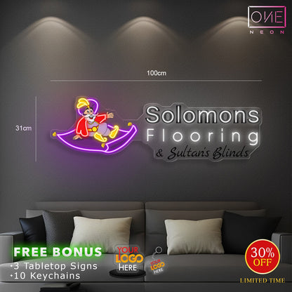 Solomons Flooring | LED Neon Sign