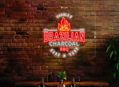 BRAZILIAN CHARCOAL BBQ | LED Neon Sign