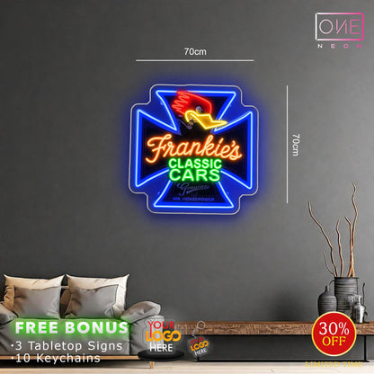Frankie's Classic Cars| LED Neon Sign
