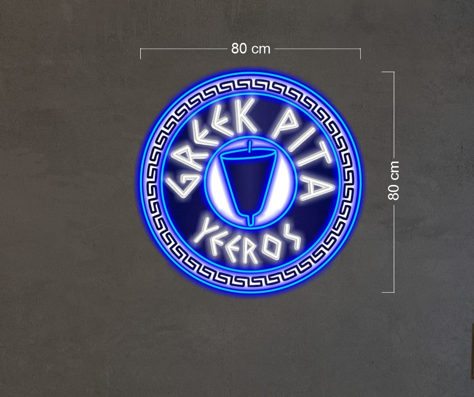 GREEEK PITA YEEROS & LIFE BEGINS AFTER COFFEE   | LED Neon Sign