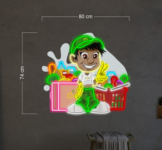 Enseigne au néon LED personnalisée pour entreprise 