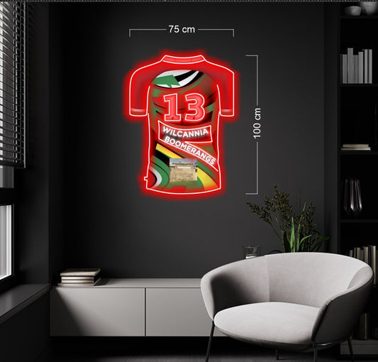 WILCANNIA BOOMERANGS Front jersey& back jersey | LED Neon Sign